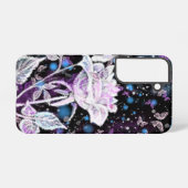 Rose d'hiver et papillons Samsung Galaxy Coque (Verso Horizontal)