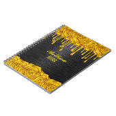 Rose d'or Carnet personnalisé (Côté gauche)