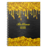 Rose d'or Carnet personnalisé (Devant)