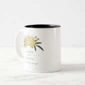 Rose d'or & Feuilles botaniques Mug (Devant gauche)