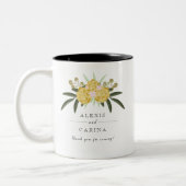 Rose d'or & Feuilles botaniques Mug (Gauche)