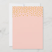 Rose d'or Mariage Enregistrer la date Invitation (Dos)