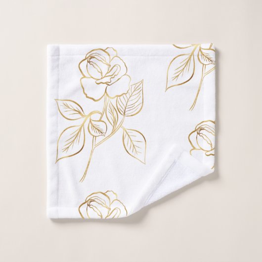 Rose d'or moderne minimal (Gant de toilette)