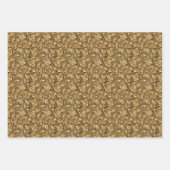 Rose doré et Motif ornemental feuille embelli (Devant)