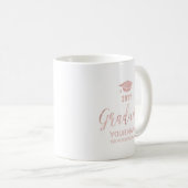 Rose Doré | Mug Cadeaux Moderne 2022 Graduation (Devant droit)