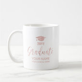 Rose Doré | Mug Cadeaux Moderne 2022 Graduation (Gauche)