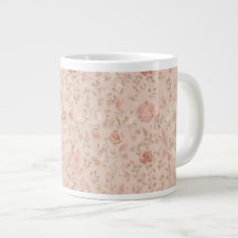 Rose Dorée Delta 7 | Mug Floral pêche douce