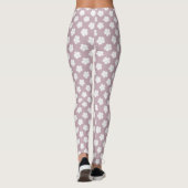 Rose douce Mauve Eyelet Leggings femmes (Dos)