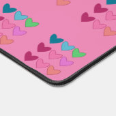 Rose Doux Avec Coeurs Filles Colorées (Coin)