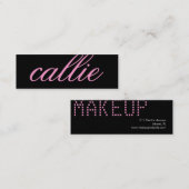 Rose doux de carte de visite nommé de 311 coutumes (Devant / Derrière)