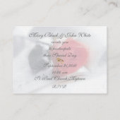 Rose Dream Faire-part de mariage (Dos)