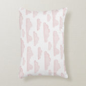 Rose Dreamtime Aquarelle Nuages Accent Coussin (Devant(Vertical))