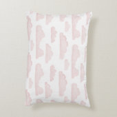 Rose Dreamtime Aquarelle Nuages Accent Coussin (Dos(Vertical))