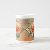 Rose d'une autre couleur - tasses de porcelaine (Devant)