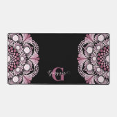 Rose Dusky Personnalisé Boho Floral Dot Mandala (Recto)