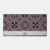 Rose Dusky Personnalisé Fronds Floraux Mandala Car (Recto)