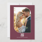 Rose Dust, Silk Blush & Porcelain Cream Wedding Kaart (Achterkant)