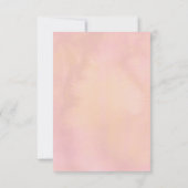 Rose Dusty et Mariage Floral Peach RSVP (Dos)