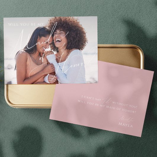 Rose Dusty Faded Photo de la carte de proposition 