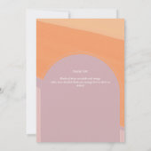 Rose Dusty moderne Orange rayé MERCI PHOTO (Dos)