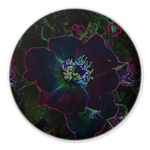 Rose électrique en céramique bouton