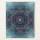 Rose élégant Gold Mandala Blue Nebula Stars (Dos)