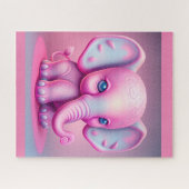ROSE ELEPHANT CUT ENFANTS JIGSAW PUZZLE (Horizontal)