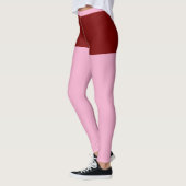 « ROSE ÉMOUVANT » – LEGGINGS DE VÊTEMENTS ACTIFS (Gauche)