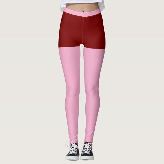 « ROSE ÉMOUVANT » – LEGGINGS DE VÊTEMENTS ACTIFS (Devant)