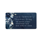 Rose en cascade mariage RSVP Étiquette d'enveloppe (Devant)