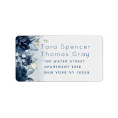 Rose en cascade mariage RSVP Étiquette d'enveloppe (Devant)