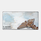 Rose en cuivre Médicale Caduceus Gold Luxe Marbre (Recto)