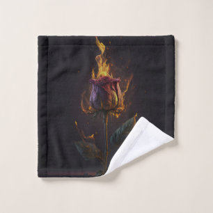 rose en feu