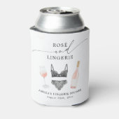 Rosé- en lingerie bruiloftsfeestje blikjeskoeler (Blikje Achterkant)