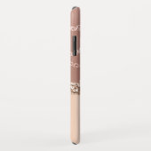 Rose en marbre Gold Girly Ombre Elegant Chic Coque (Dos/Droite)