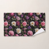 Rose en velours noir (Serviette à main)