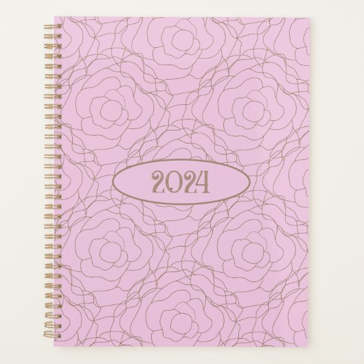 rose en verre de 2024 : Rose d'or en rose (Devant)