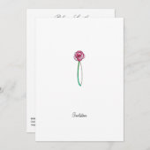 Rose    en verre tendu - Invitation du CP (Devant / Derrière)