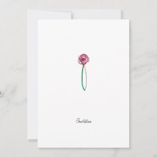 Rose en verre tendu - Invitation du CP