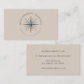 Rose éolien - Carte de visite nautique (Devant / Derrière)