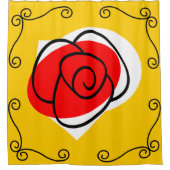 Rose espagnol Corners rideau de douche (Devant)