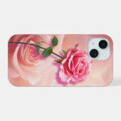 Rose est un Rose - Rose rose sur un arrière - plan (Verso Horizontal)