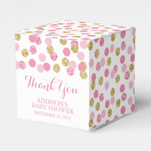Rose et ballotins de baby shower de parties