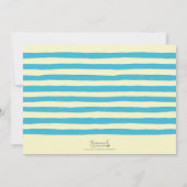 Rose et Bleu Nous avons déplacé Faire-part de dépl (Dos)