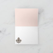 Rose et cartes de Merci de Black Fleur de Lis (Intérieur)