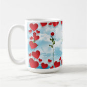 Rose et coeur Tasse Valentine (Gauche)