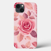 Rose et feuille motif iPhone / coque ipad (Verso)