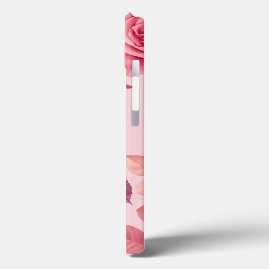 Rose et feuille motif iPhone / coque ipad (Verso / Gauche)