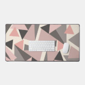 rose et gris Mi-siècle moderne géométrique (Clavier et souris)