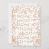 Rose et invitation d'obtention du diplôme d'or (Dos)